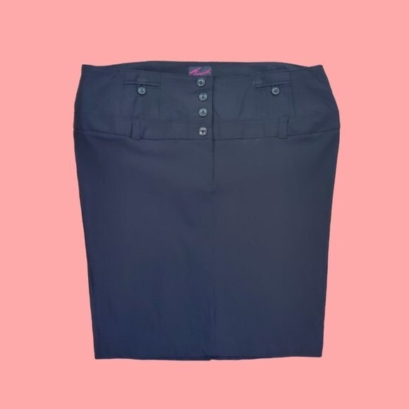 Torrid Plus Size Black Pencil Skirt - Picture 2 of 4